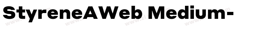 StyreneAWeb Medium字体转换